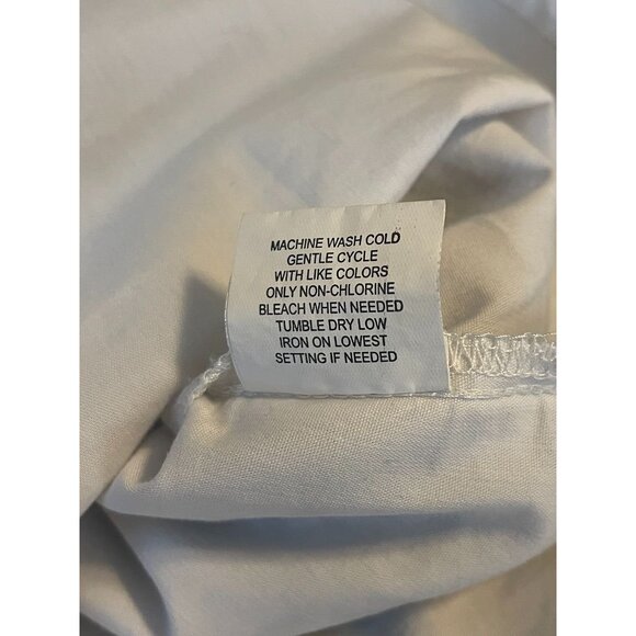 Ny Collection tunic top striped black and white strappy nautical preppy layered - Picture 7 of 7